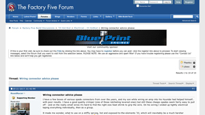 Thread: Wiring connector advice please - Factory Five Forums - electrical connector factory