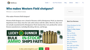 Who makes Western Field shotguns? | [June Updated] - TheGunZone - montgomery ward manufacturer