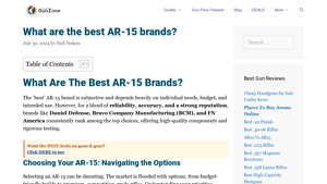 What are the best AR-15 brands? | [June Updated] - TheGunZone - ar 15 manufacturer tier list