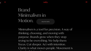 the little red sofa. Strategic Brand Design Studio - red sofa company