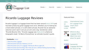 Ricardo Luggage Reviews - The Luggage List - ricardo luggage manufacturer