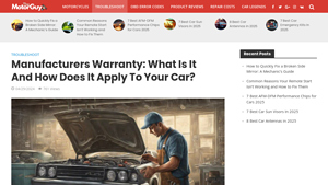 Manufacturers Warranty: What Is It and How Does It Apply to Your Car ... - car manufacturer warranty