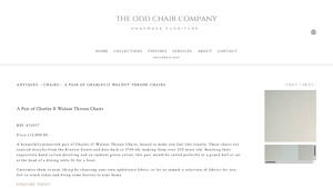 A Pair of Charles II Walnut Throne Chairs - The Odd Chair Company - throne chair factory