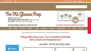 Retro and Vintage Glasses | Buy Prescription Glasses Spectacle ... - vintage glasses company