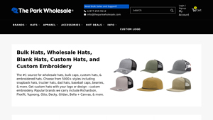 The Park Wholesale: Wholesale Hats in Bulk, Blank Caps, & Custom ... - hat bulk