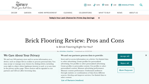Brick Flooring Review: Pros and Cons - The Spruce - brick flooring company