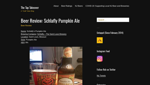 Beer Review: Schlafly Pumpkin Ale - The Tap Takeover - schlafly brewing company