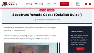 Spectrum Remote Codes (Detailed Guide!) - The Tech Gorilla - spectrum cable box model number 201-t manufacturer