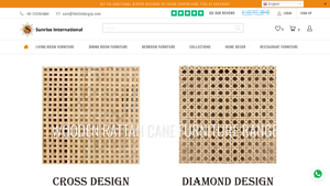 Wooden Rattan Cane Furniture Range - Sunrise International - cane furniture factory