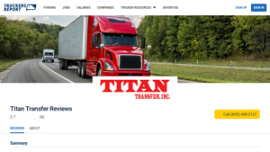 Titan Transfer Reviews - TruckersReport.com - titan truck company