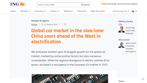 Global car market in the slow lane: China soars ahead of the West in ... - global car sales by manufacturer 2024