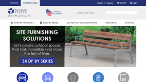 Thomas Steele Site Furnishings - steel furniture company