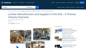 Lumber Manufacturers and Suppliers in the USA - Thomasnet - wood manufacturer