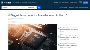6 Biggest Semiconductor Manufacturers in the U.S. - Thomasnet - nvidia chip manufacturer