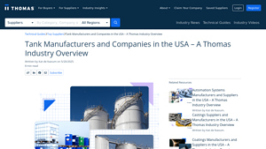 Tank Manufacturers and Companies in the USA - Thomasnet - tank manufacturer