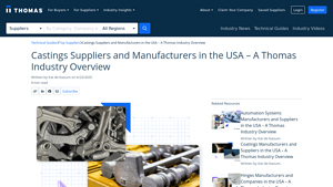Castings Suppliers and Manufacturers in the USA - Thomasnet - casting manufacturer