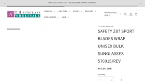 SAFETY Z87 SPORT BLADES WRAP UNISEX BULK ... - safety sunglasses bulk