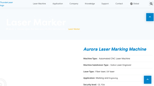 Aurora Fiber Laser Marking Machine | THUNDER LASER - laser marking machine factory