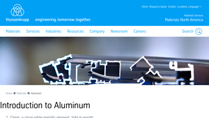Aluminum Metal Supplier | thyssenkrupp Materials NA - aluminum manufacturer