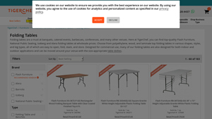 Wholesale Folding Tables - TigerChef - 6ft folding table bulk