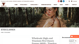Wholesale High-end Titanium Flex Glasses Frames 16019 - eye frames wholesale