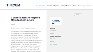 Consolidated Aerospace Manufacturing, LLC - Tinicum - aerospace elastomer manufacturer brea california