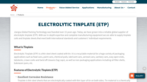 Tinplate Sheet Manufacturer & Supplier - tinplate sheet factory