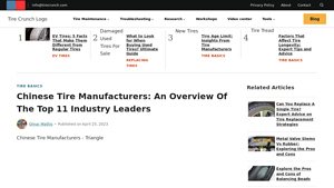 Chinese Tire Manufacturers: An Overview of the Top 11 ... - Tire Crunch - largest tyre manufacturer