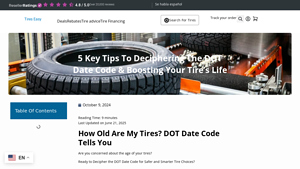 DOT Date Code Guide: How to Check Your Tire's Age & Safety - manufacturer date on tires