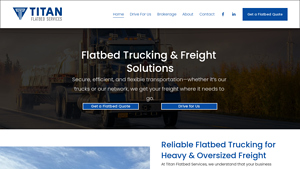 Titan Flatbed Services: Flatbed Hauling & Freight Brokerage - titan truck company
