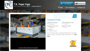 Manufacturer of Paper Cup Making Machine & Tea Cup Making ... - paper cup machine factory