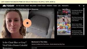 Is the Chair Blue or Gray? Viral Video Draws Colorful Responses - blue chair company