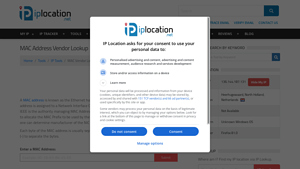 MAC Address Vendor Lookup - IP Location - can you identify the manufacturer by a mac address