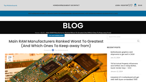 Main RAM Manufacturers Ranked Worst To Greatest (And Which Ones To Keep ... - best ram manufacturer