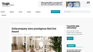 Sofacompany wins prestigious Red Dot Award - Top Hotel News - red sofa company
