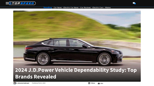 2024 J.D.Power Vehicle Dependability Study: Top Brands Revealed - Top Speed - auto manufacturer reliability rankings