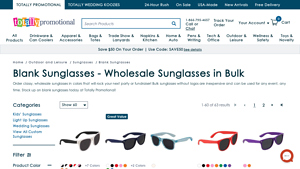 Shop Wholesale Blank Sunglasses - Totally Promotional - white sunglasses bulk