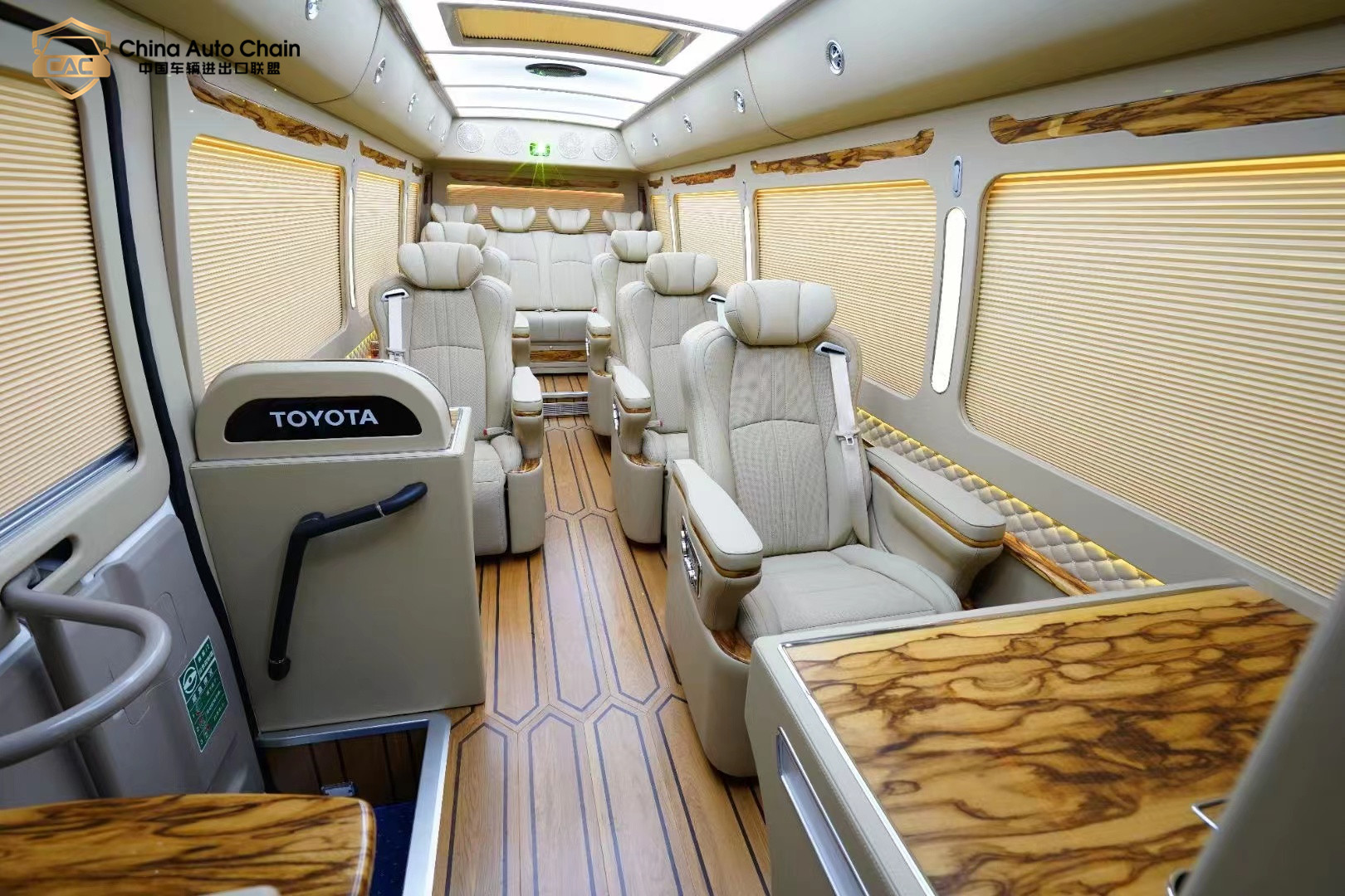 A relevant stock photo of toyota coaster custom in a typical setting.