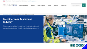 SelectUSA Machinery and Equipment Industry - machinery manufacturer