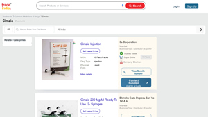 Cimzia Latest Price, Dealers, Distributors & Suppliers - cimzia manufacturer