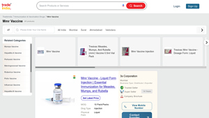 MMR Vaccine at Best Price from Manufacturers, Suppliers & Dealers - mmr vaccine manufacturer