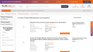 Acoustic Panels Manufacturers and Suppliers - TradeWheel - soundproof foam bulk