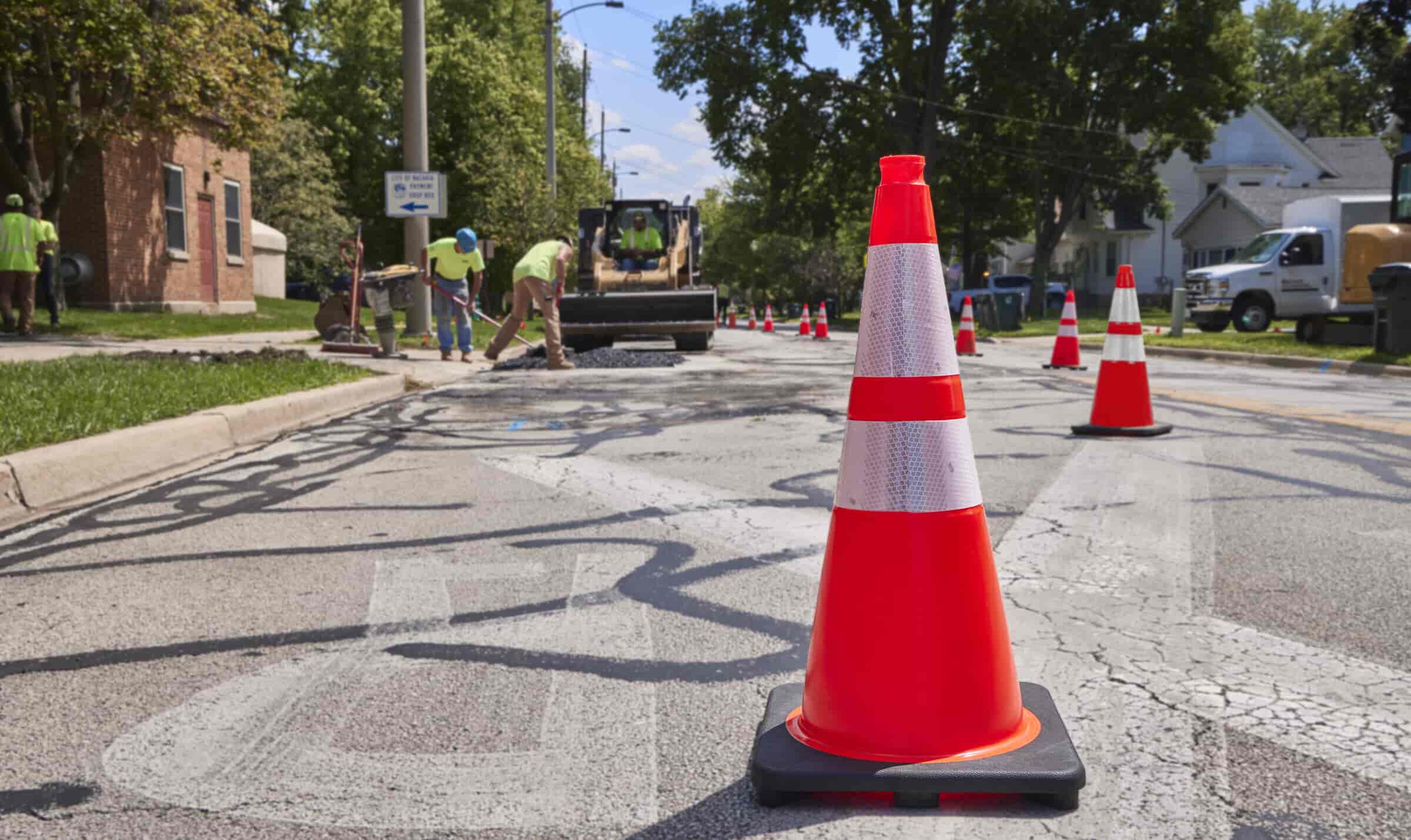 A relevant stock photo of traffic cones supplier in a typical setting.