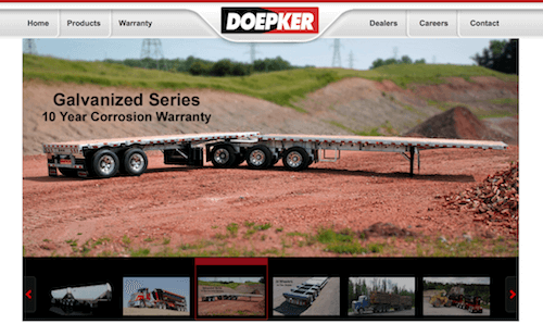 A relevant stock photo of trailer truck manufacturer in a typical setting.