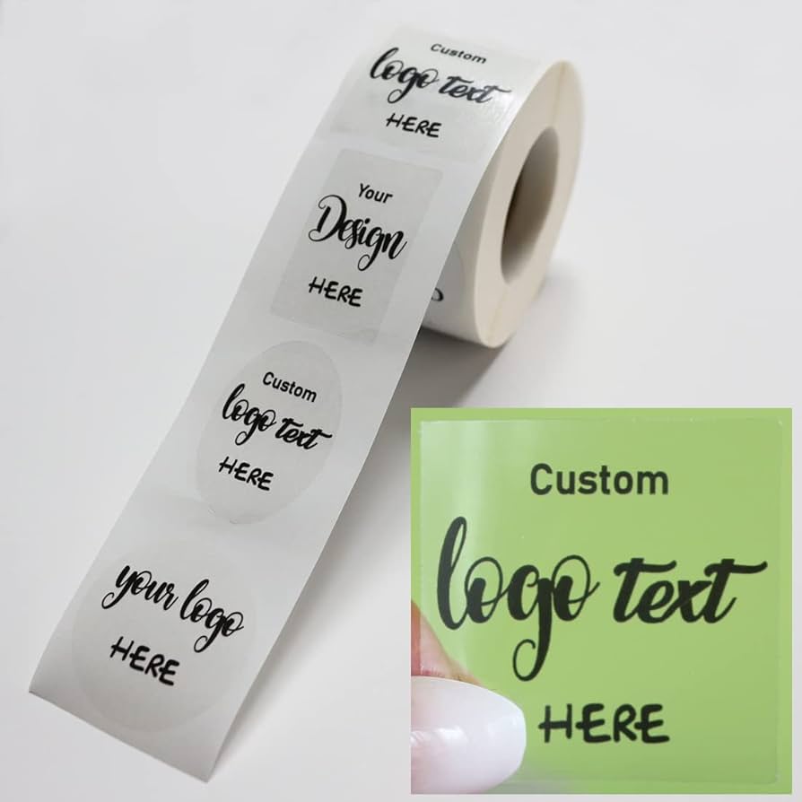 A relevant stock photo of transparent labels custom in a typical setting.