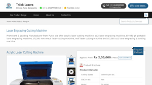 Acrylic Laser Cutting Machine Manufacturer from Pune - acrylic laser cutter factory