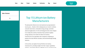 Top 15 Lithium-ion Battery Manufacturers | 2025 Guide - lithium ion battery manufacturer