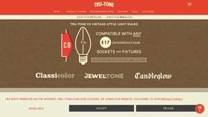 Classic C9 Christmas Lights | Tru-Tone™ vintage-style LED light bulbs - c9 christmas lights bulk