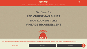 The Best Vintage-Style LED Christmas Lights | Tru-Tone™ Light Bulbs - white christmas lights bulk