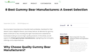 8 Best Gummy Bear Manufacturers: A Sweet Selection - gummy bear manufacturer
